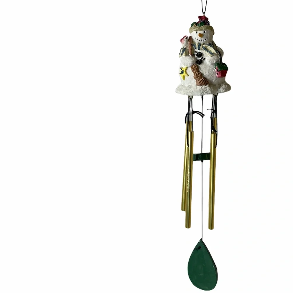 Snowman Wind Chime Hanging Wind Chime Holiday Decorations Christmas Ornaments